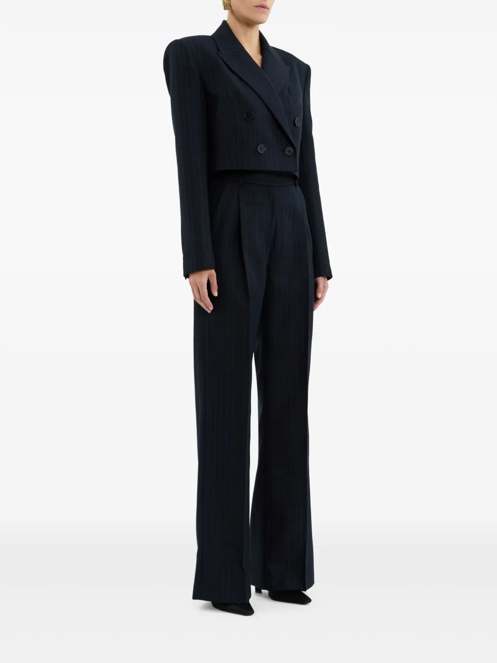 Rebecca Vallance Maxwell cropped blazer Blauw