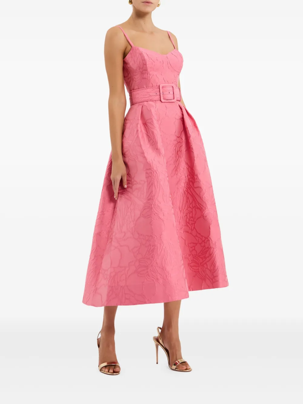 Rebecca Vallance Petra midi-jurk Roze