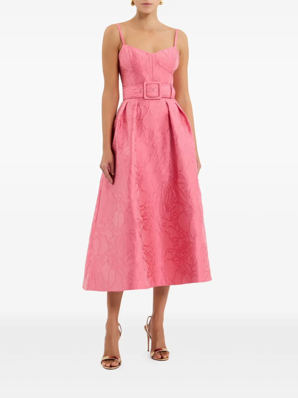 Rebecca Vallance Petra midi-jurk - Roze