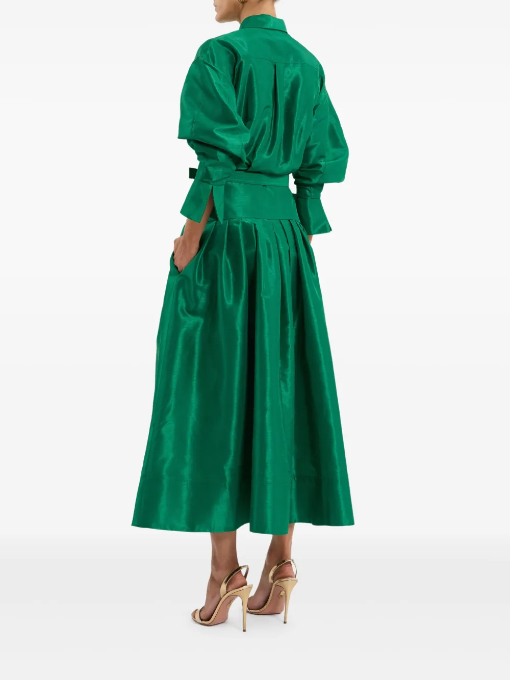 Rebecca Vallance Maple midi-jurk Groen