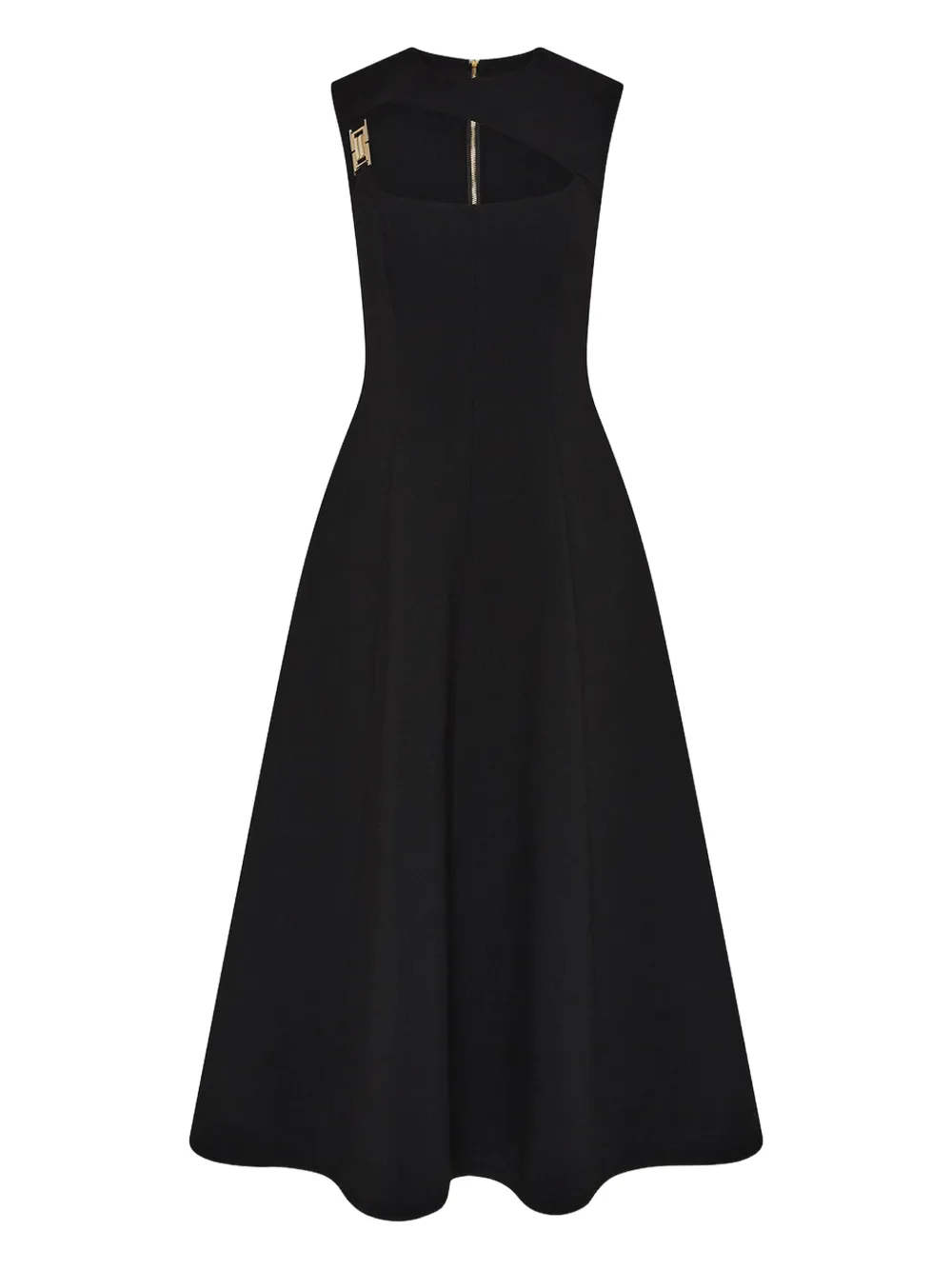 Rebecca Vallance Freyja midi-jurk Zwart