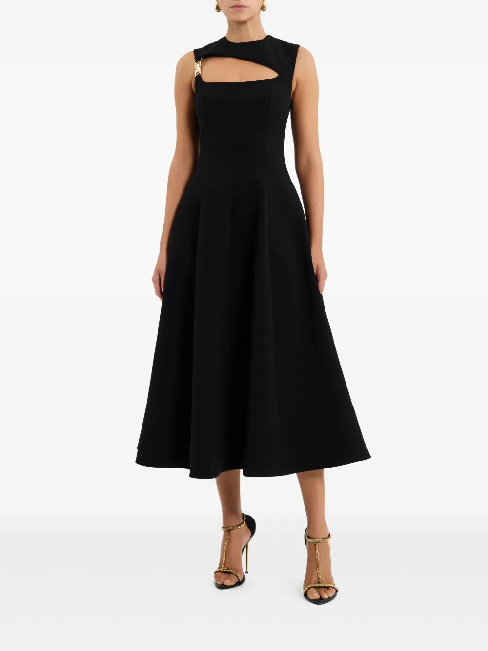 Rebecca Vallance Freyja midi-jurk - Zwart