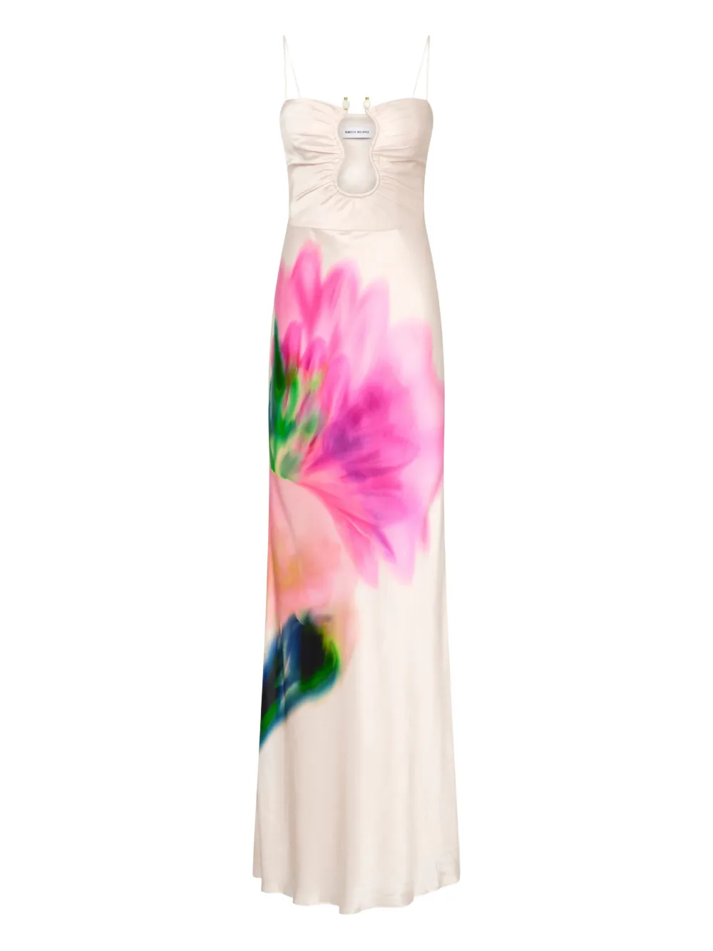 Rebecca Vallance Jurk met bloemenprint Beige