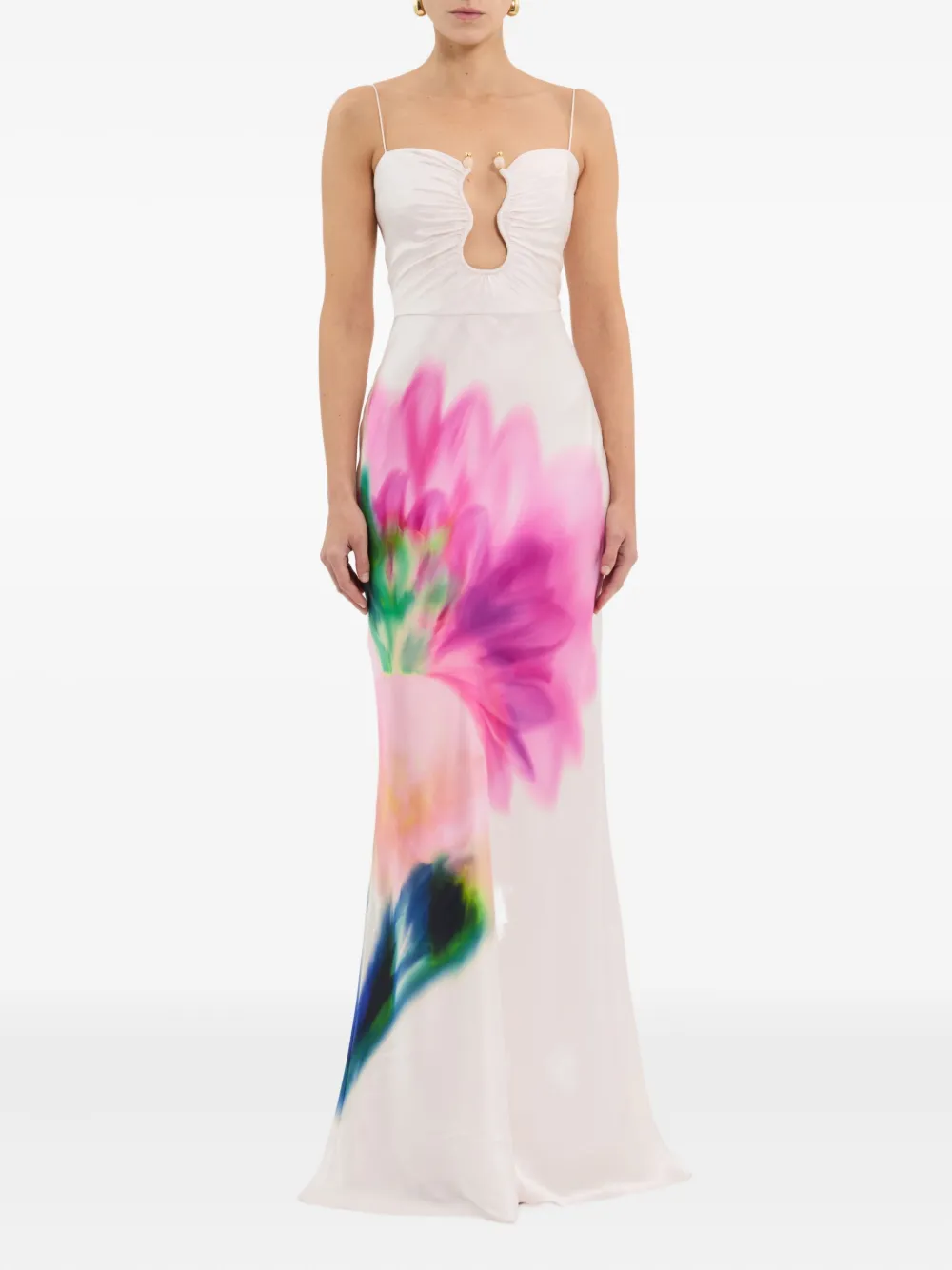 Rebecca Vallance floral-print dress - Beige