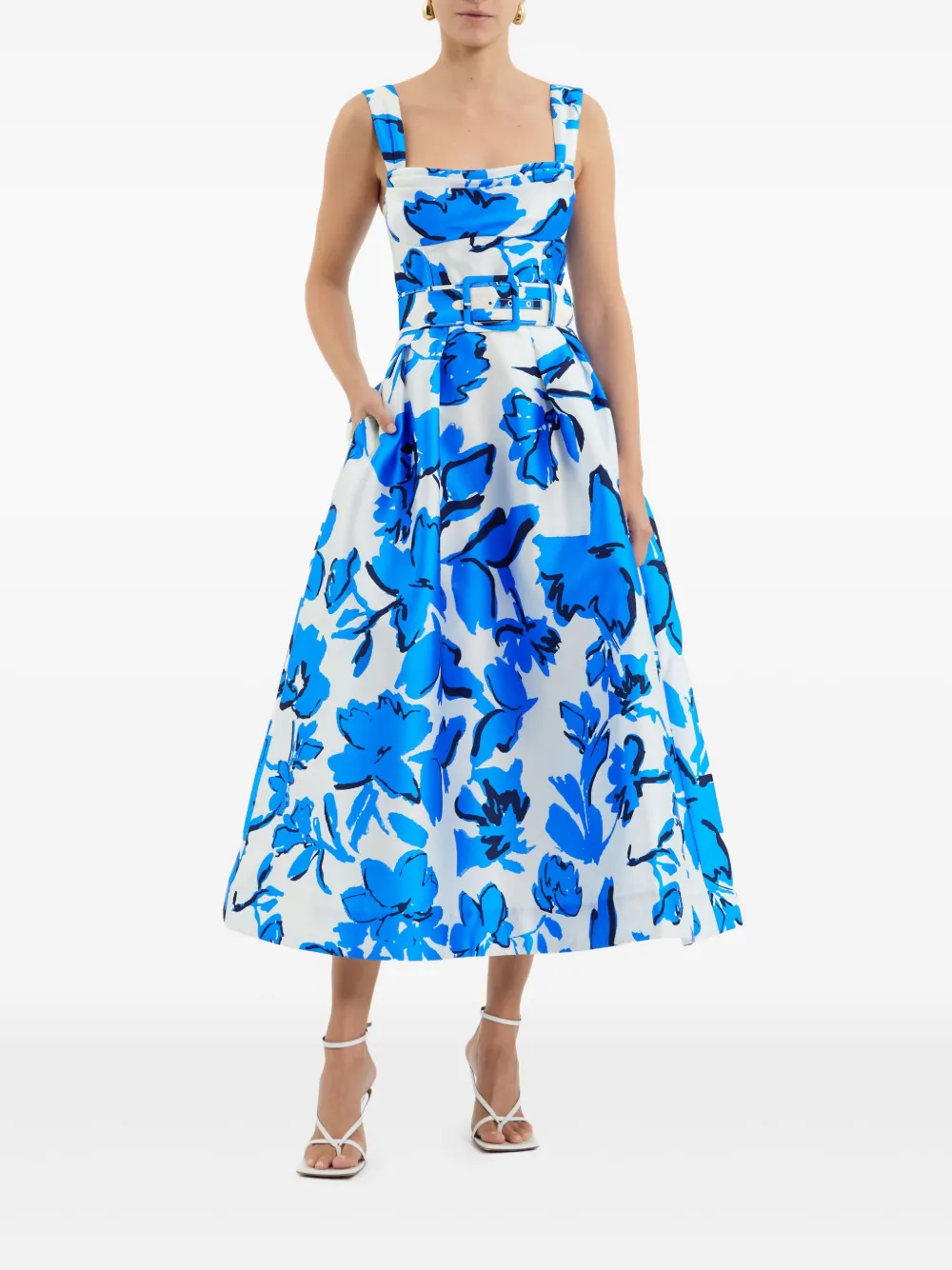 Rebecca Vallance Sapphira midi-jurk - Blauw