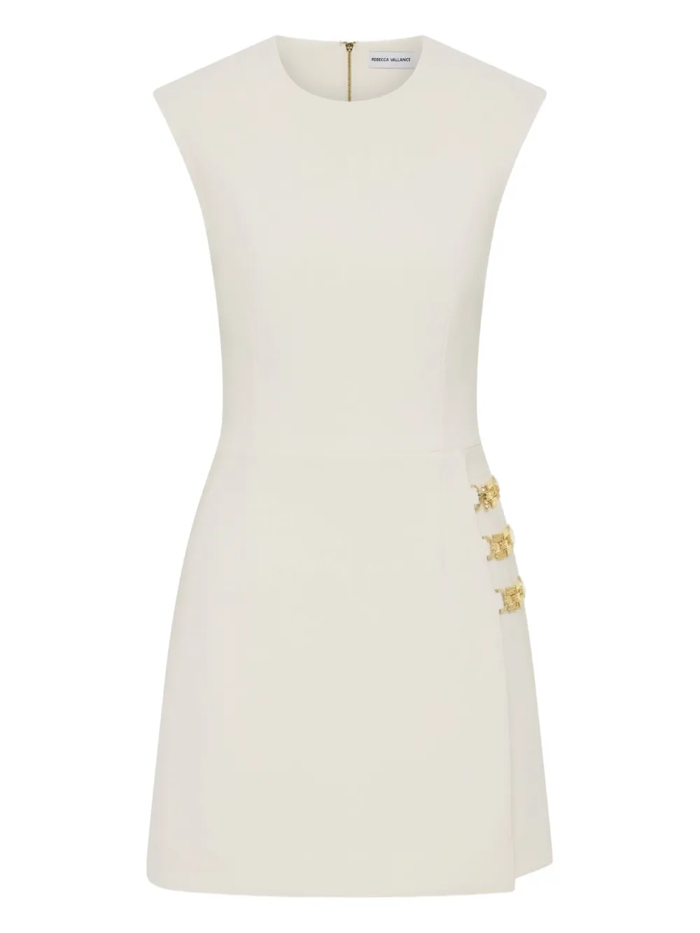 Rebecca Vallance Freyja mouwloze mini-jurk Beige