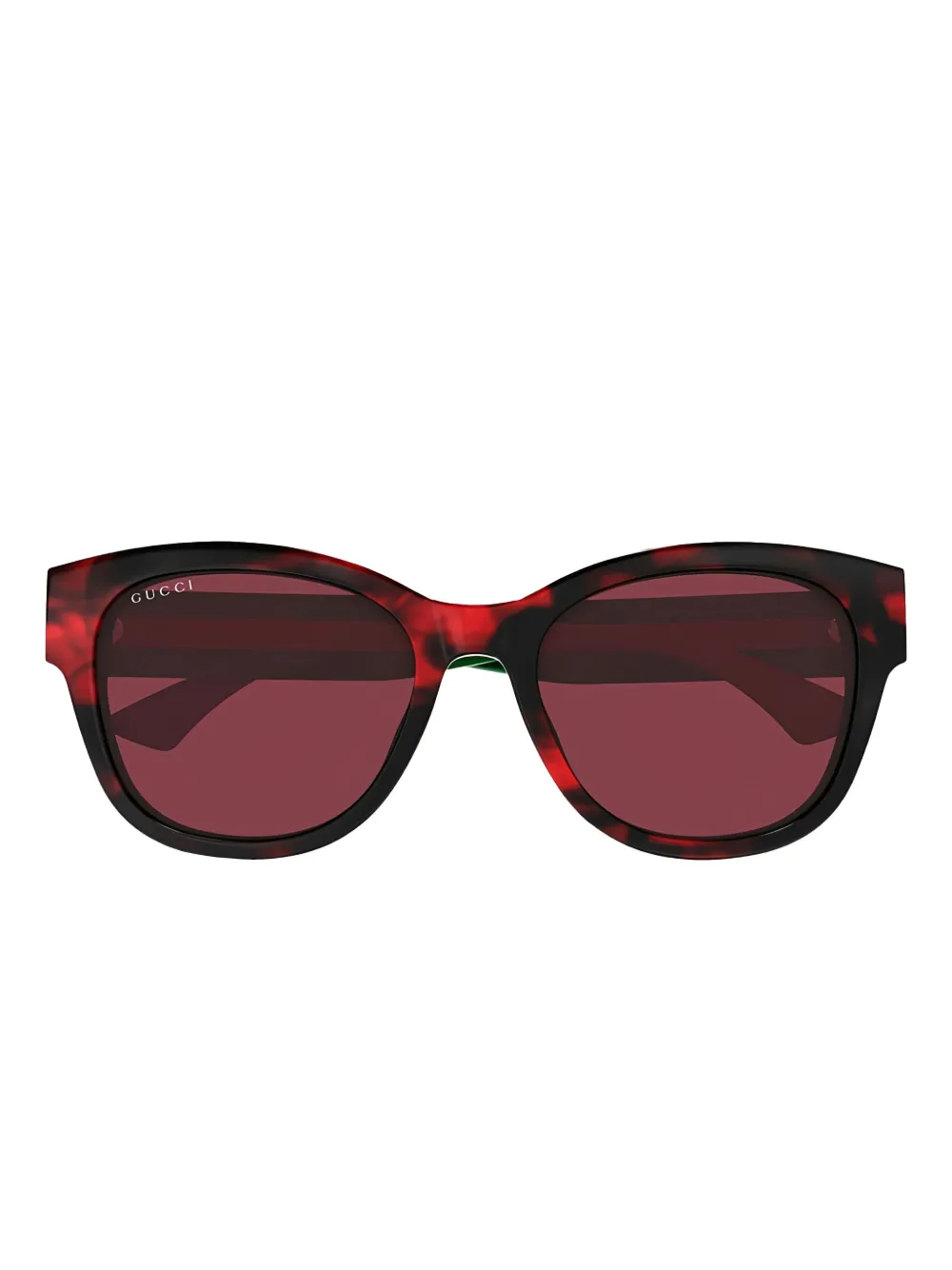 Gucci Zonnebril met vierkant montuur Bruin