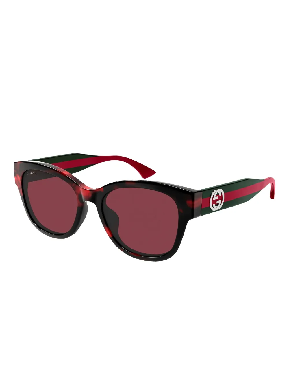 Gucci Zonnebril met vierkant montuur Bruin