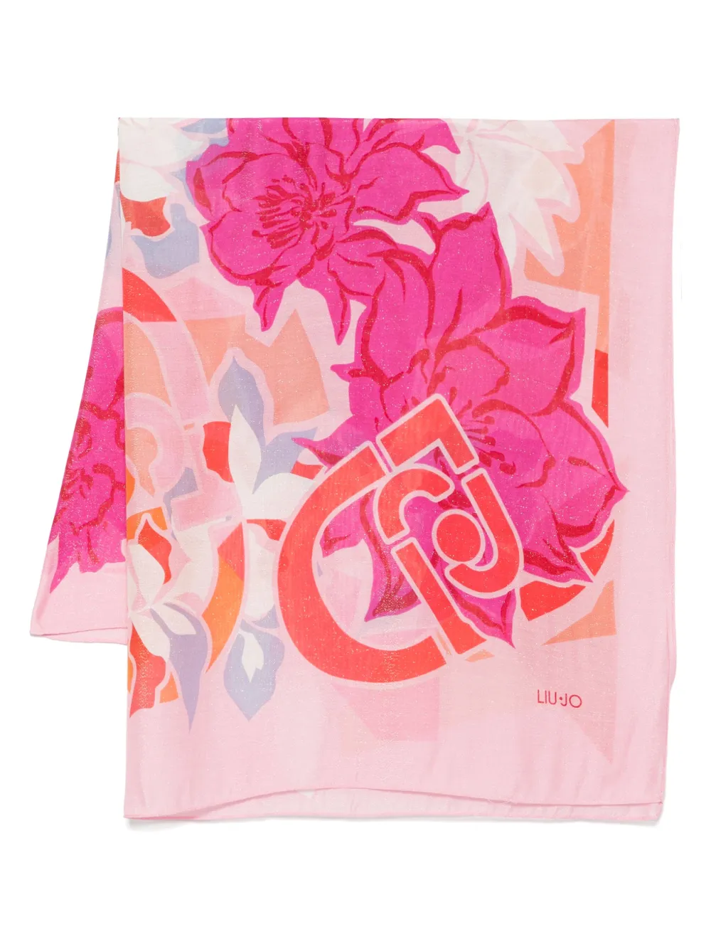 LIU JO floral-print scarf | Pink | Image 1