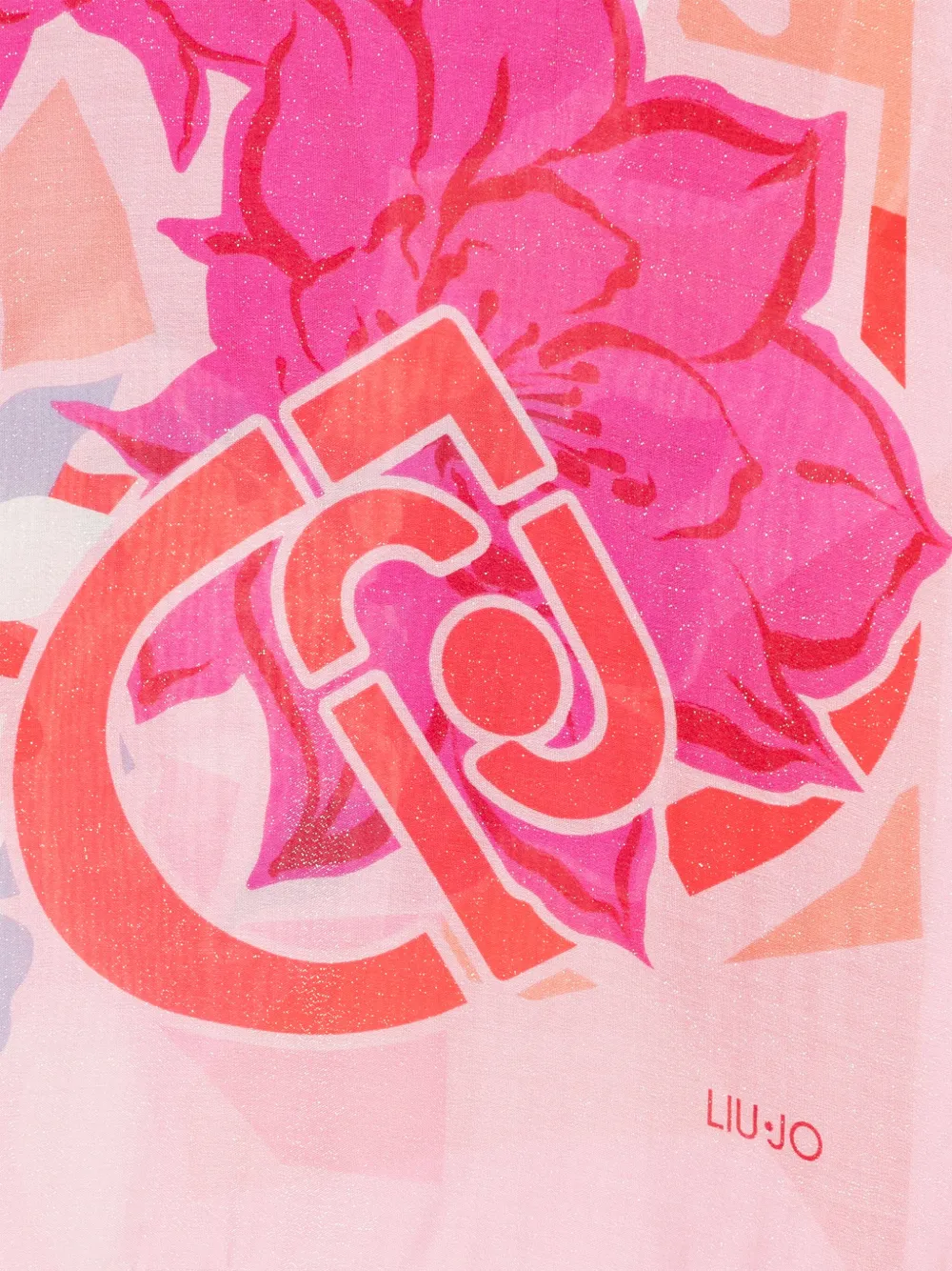 LIU JO Sjaal met bloemenprint - Roze
