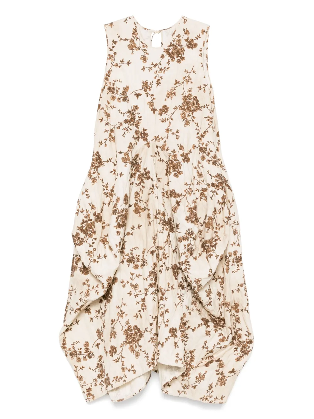 Uma Wang floral midi dress | Brown | Image 1