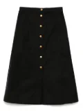 Moncler button-up midi skirt - Black