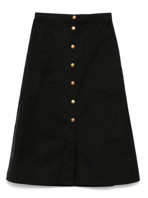 Moncler button-up midi skirt