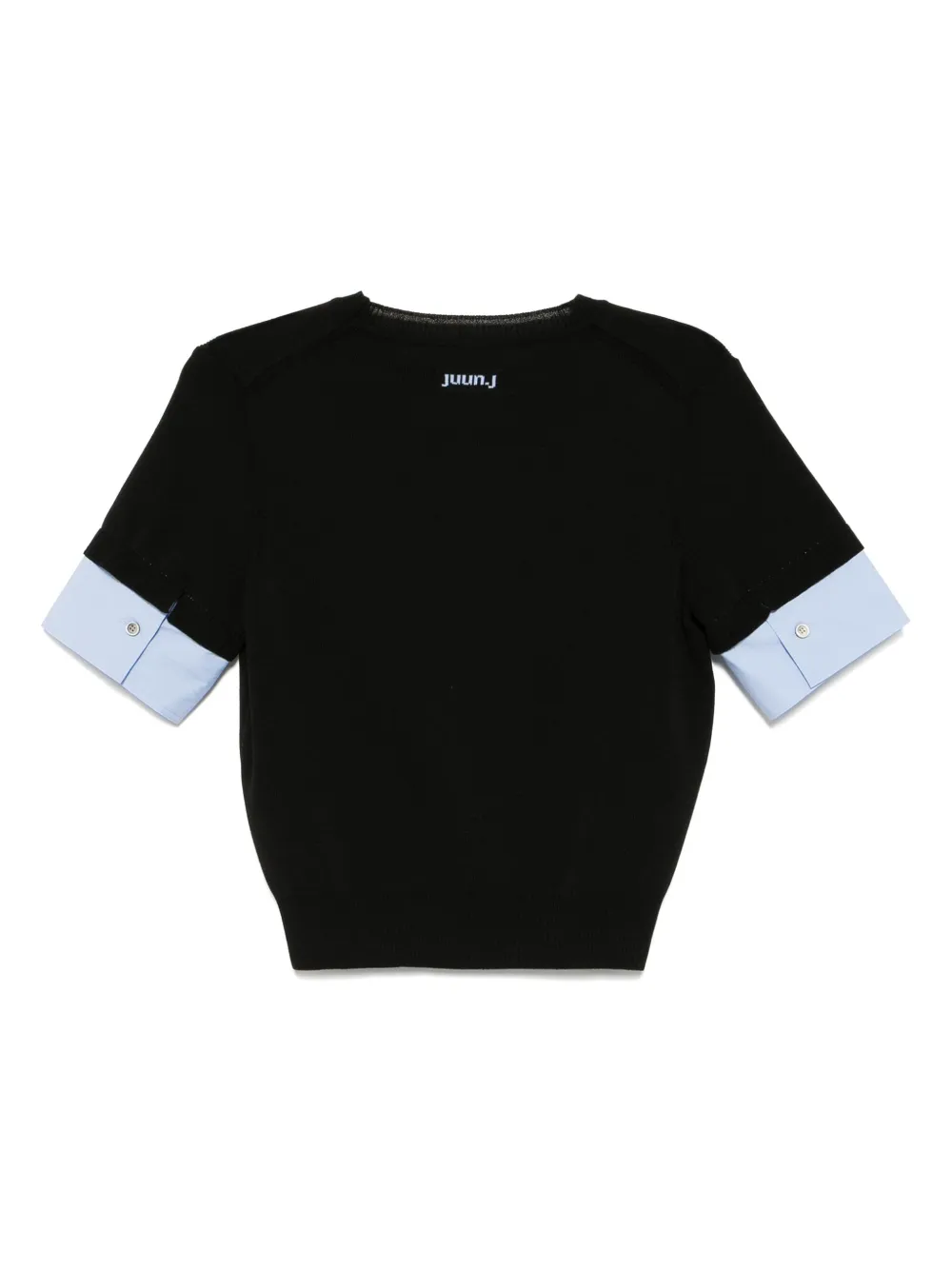 Juun.J T-shirt met korte mouwen en patch Zwart