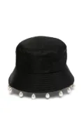 Kimhekim pearl-embellished bucket hat - Black