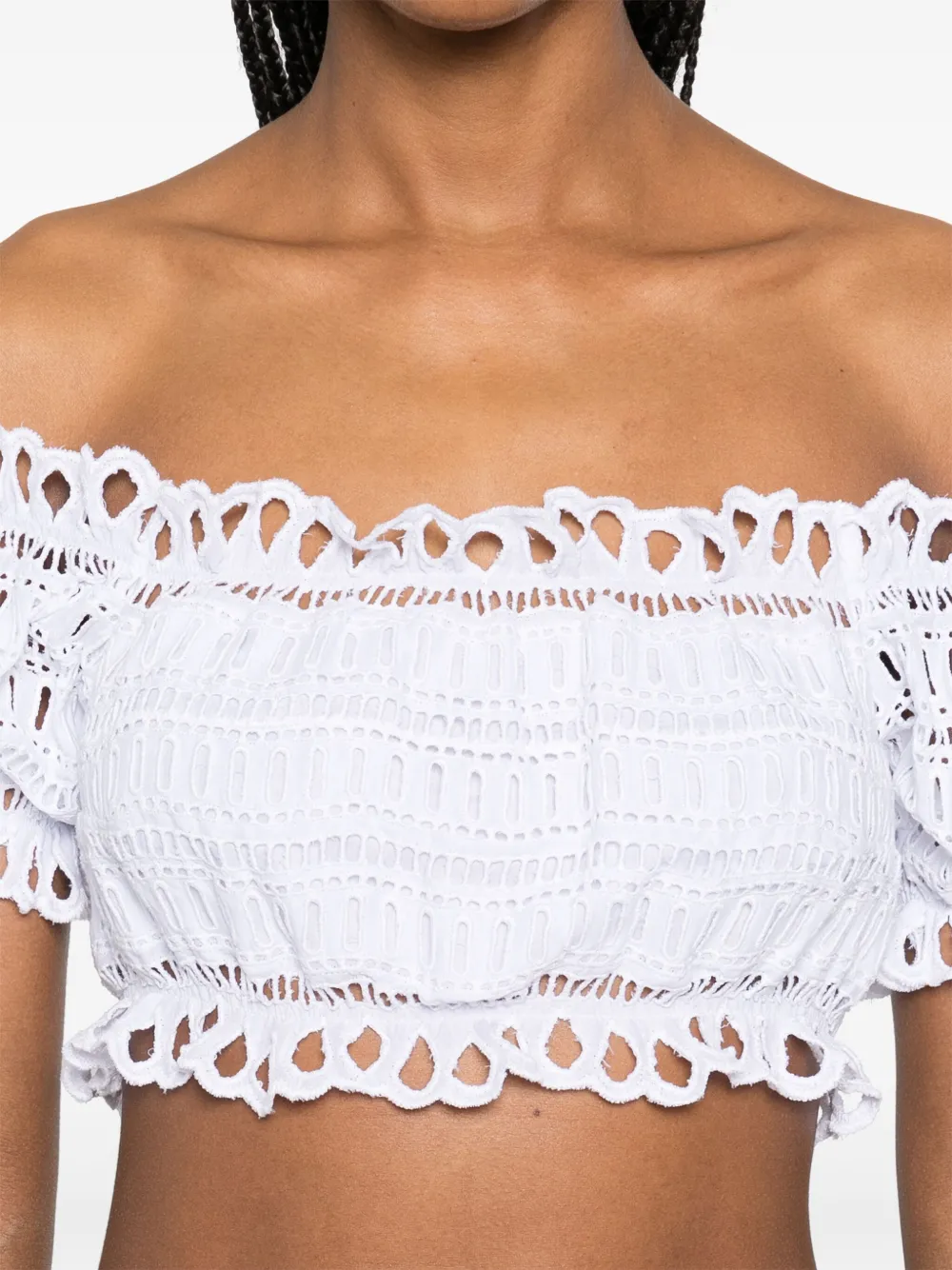 Ermanno Scervino Off-shoulder top Wit