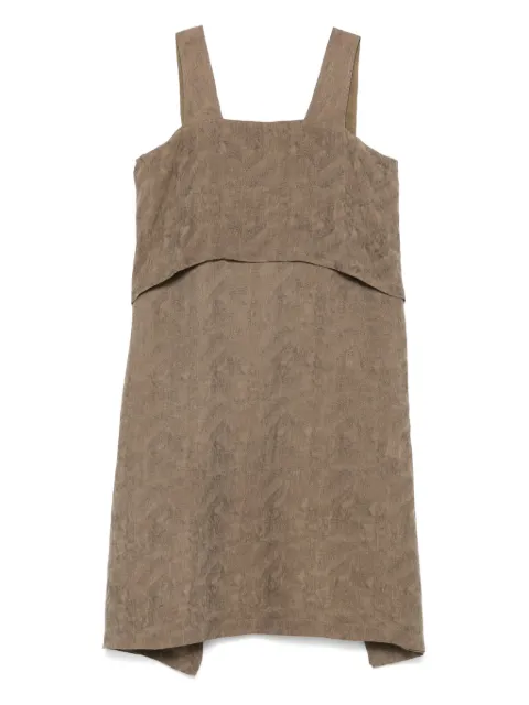 COLOUR 5 POWER textured midi dress