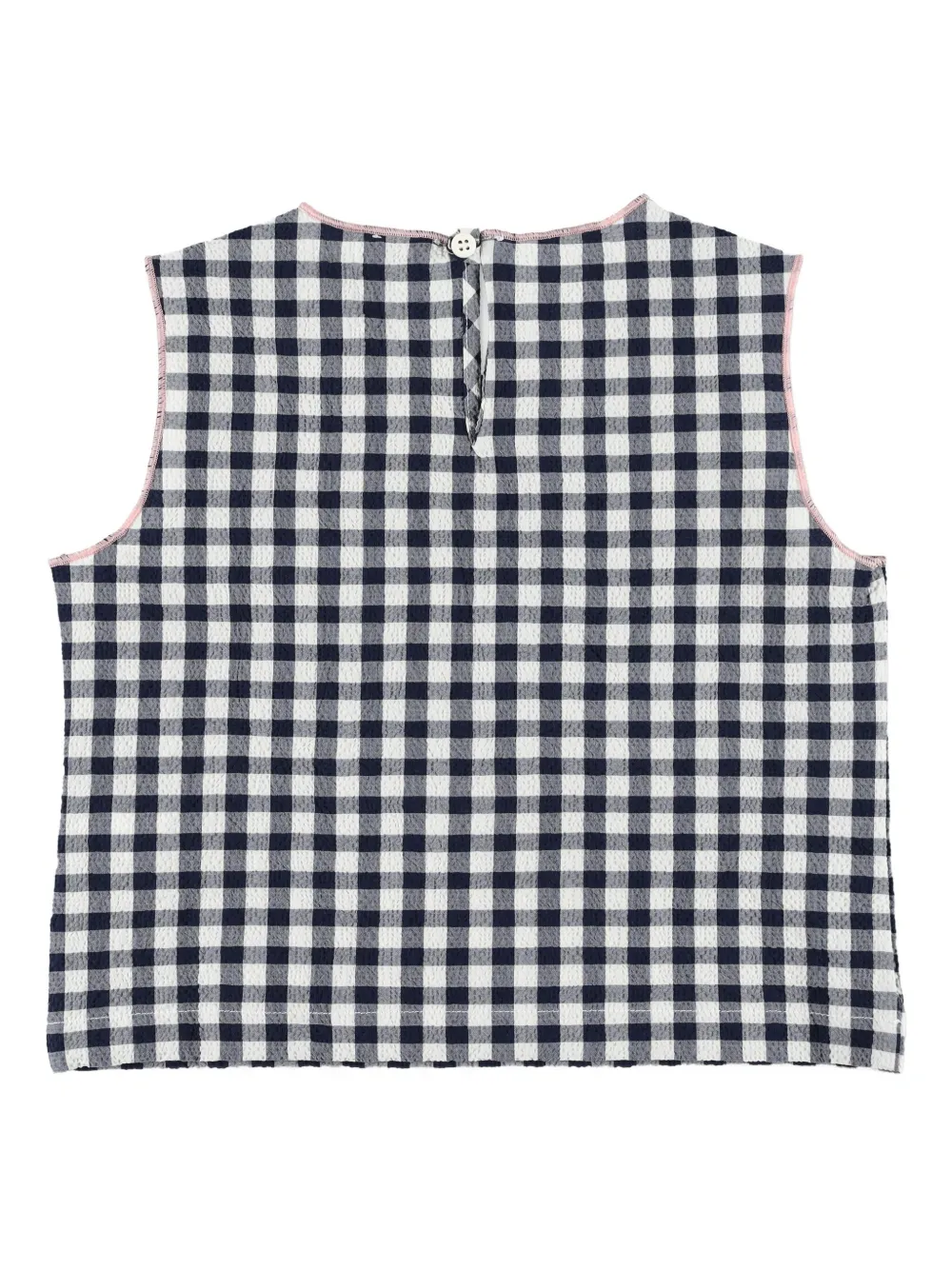 Il Gufo Geruite top en shorts Zwart