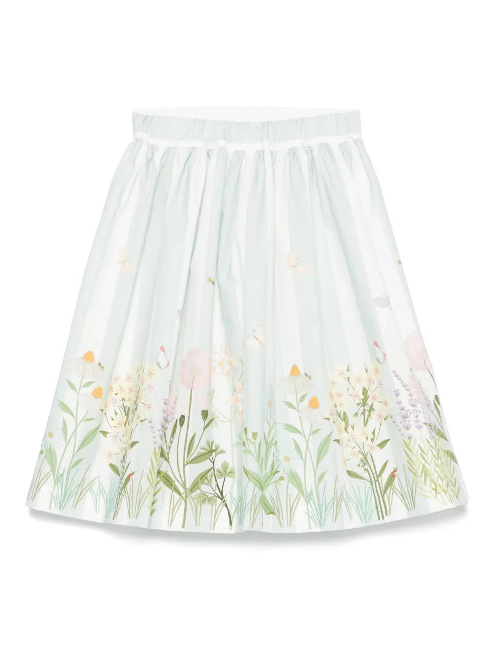 Fendi Kids Rok met geborduurd logo Groen