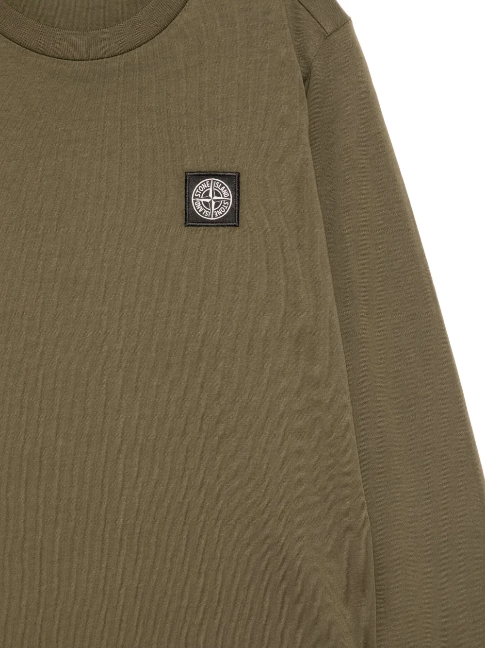 Stone Island Junior T-shirt met logopatch Groen