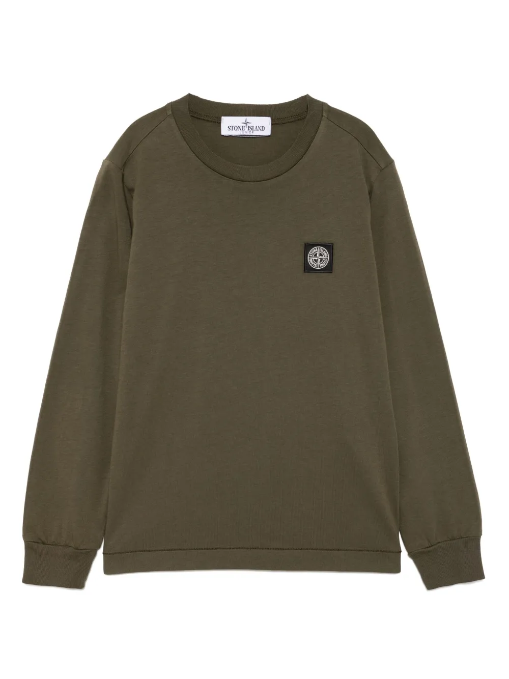 Stone Island Junior T-shirt met logopatch Groen