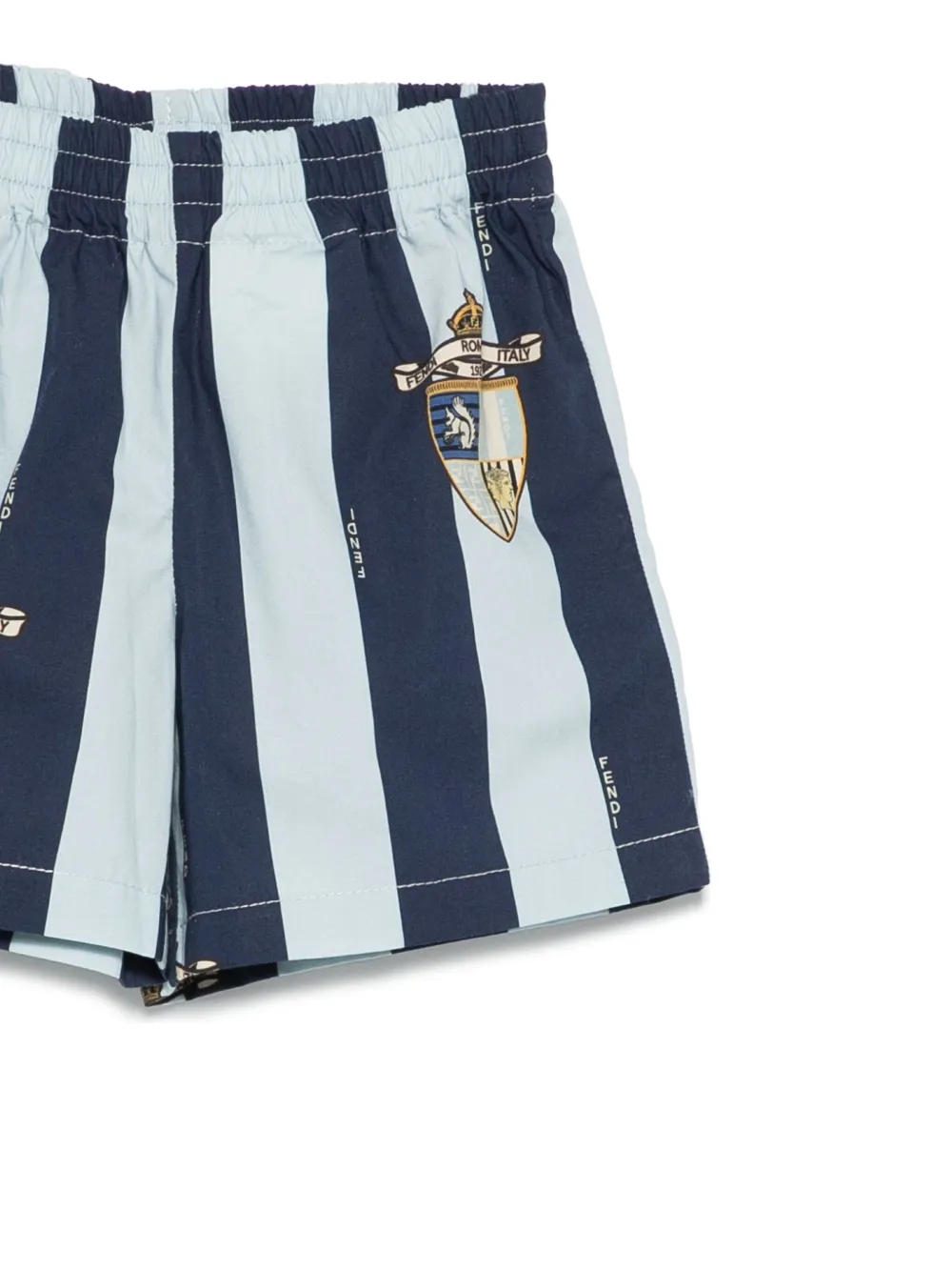 Fendi Kids Shorts met logoprint Blauw