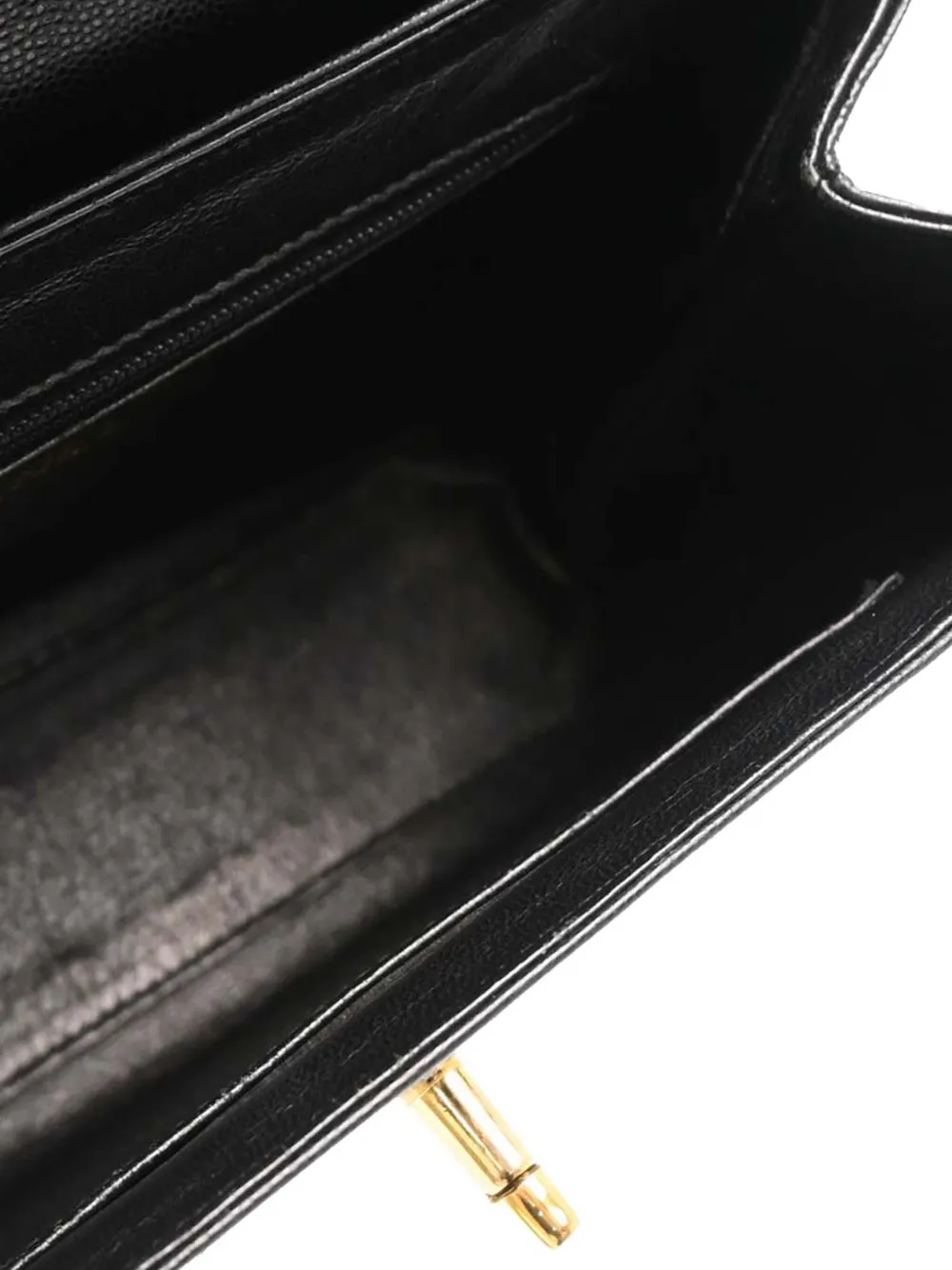 Pre-owned Chanel 1998 Cc Turn-lock Handbag In Black