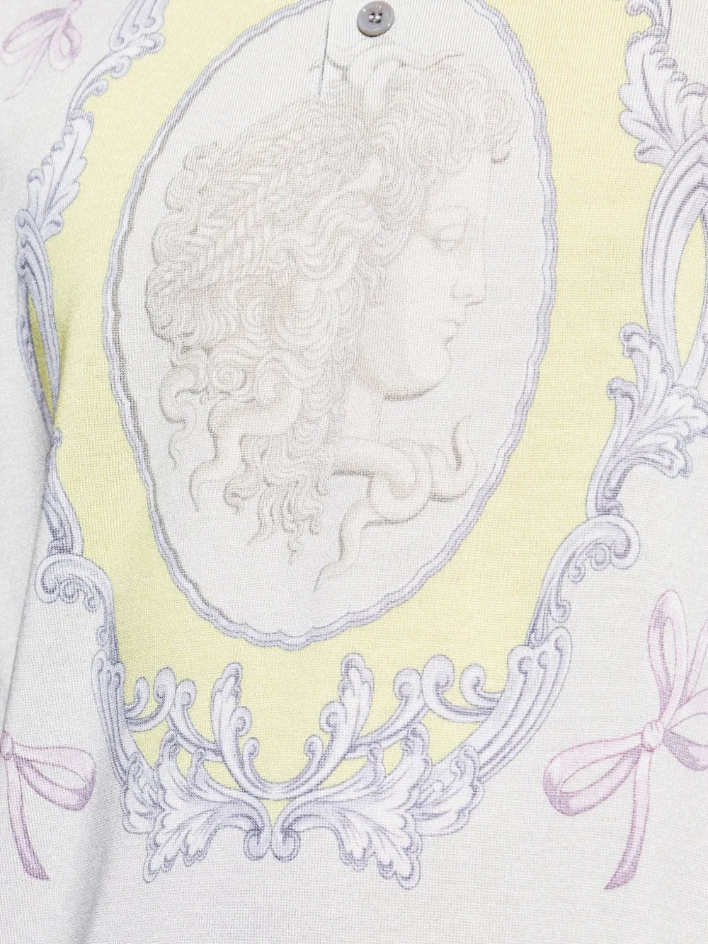 Versace Poloshirt met Medusa-patroon Grijs