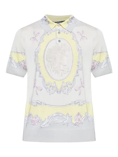 Versace polo à motif Medusa - Gris - Versace - Modalova