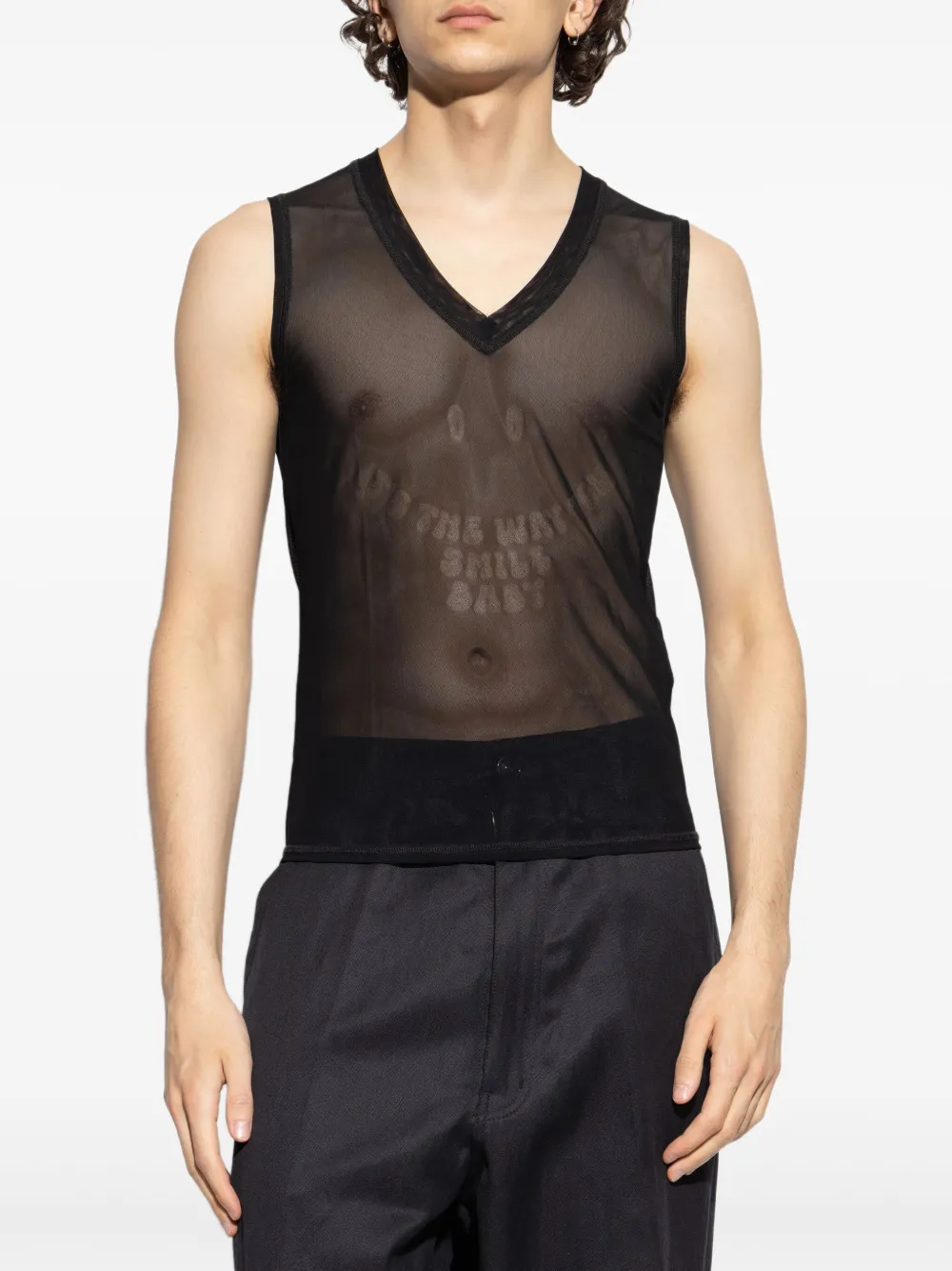 MM6 Maison Margiela Canotta in rete | T-shirt e canotte | Image 3