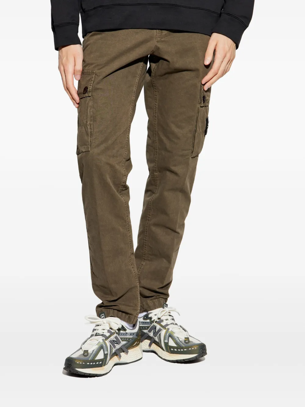 Stone Island Cargo broek met Compass-logopatch Groen