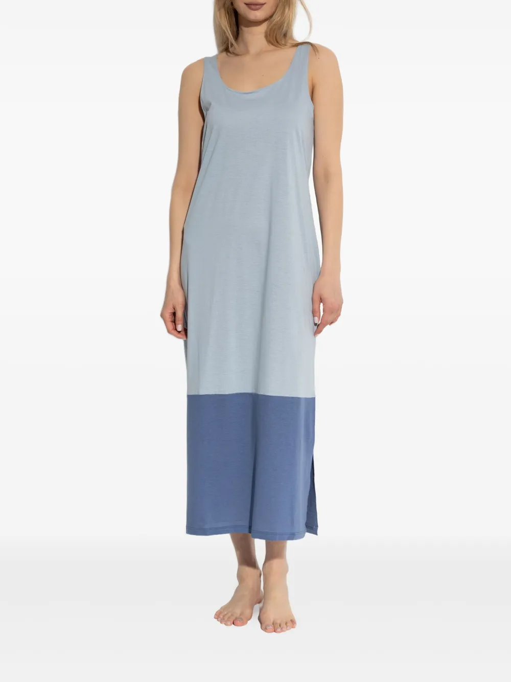 HANRO SLEEVELESS COLOUR-BLOCK NIGHTDRESS