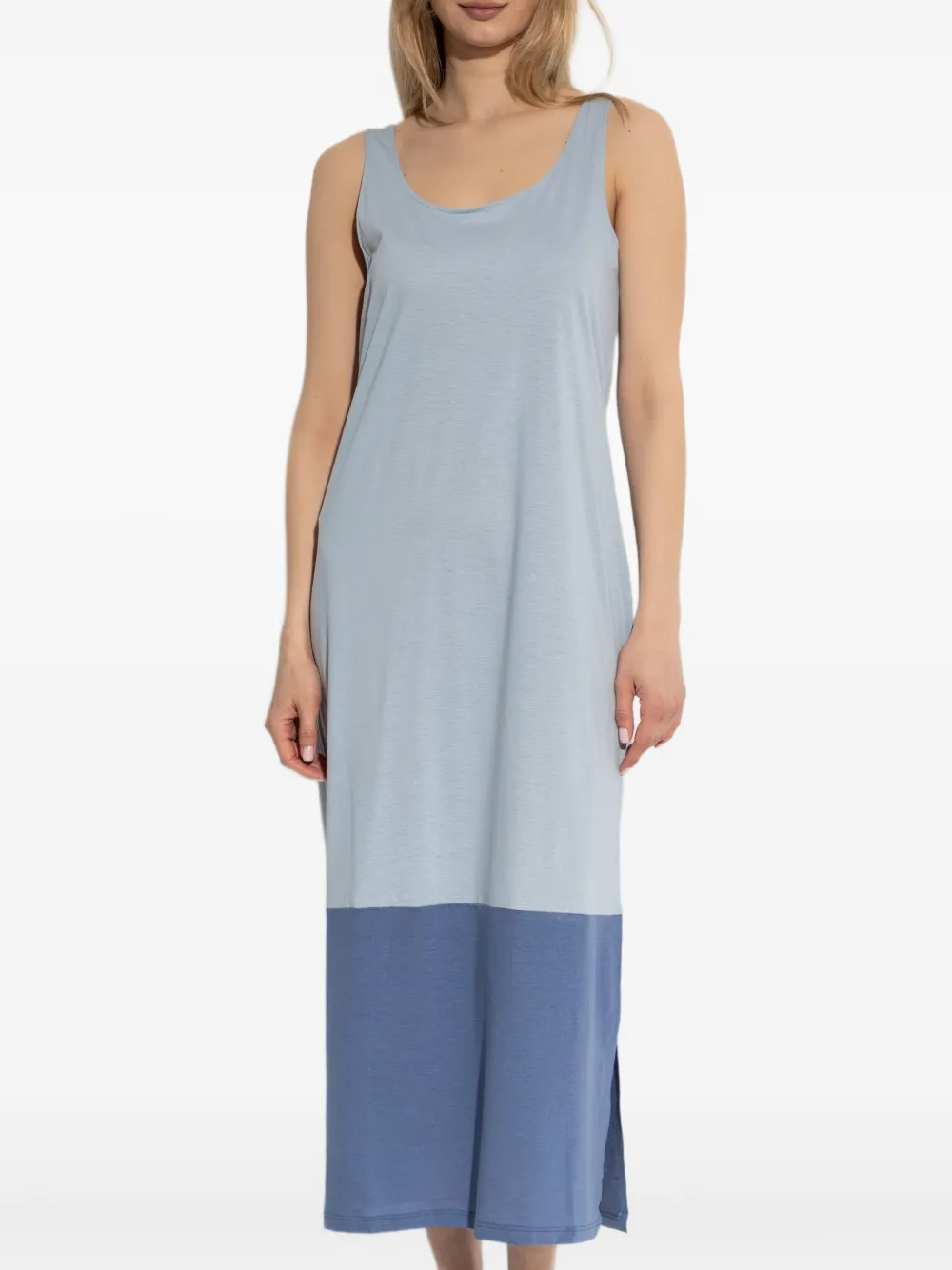 HANRO SLEEVELESS COLOUR-BLOCK NIGHTDRESS