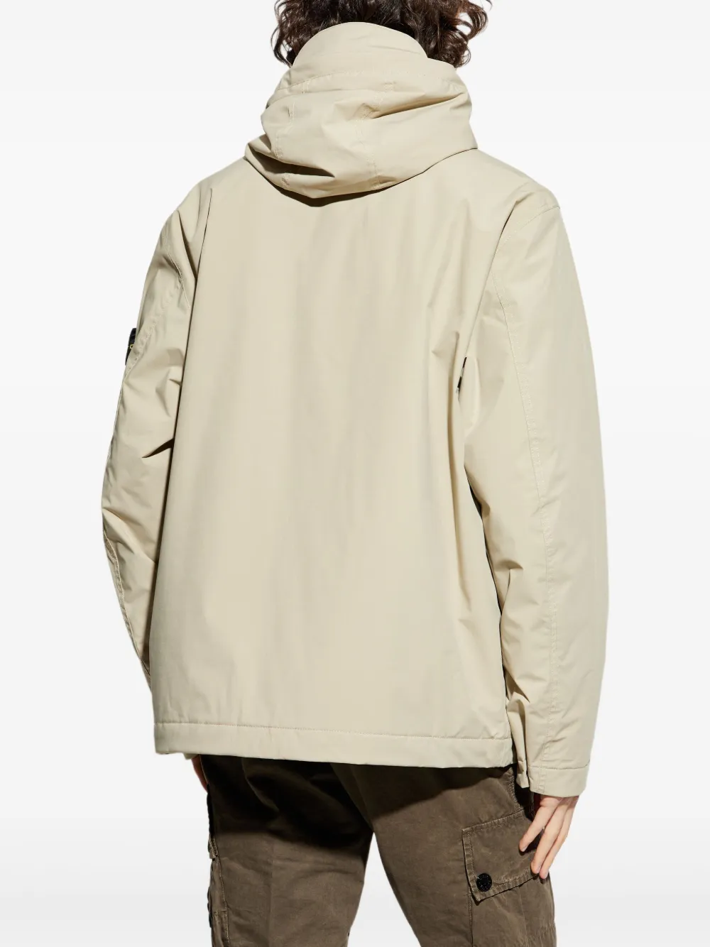 Stone Island Jack met Compass-print Beige