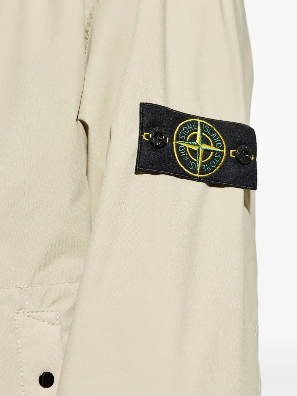 Stone Island Jack met Compass-print Beige