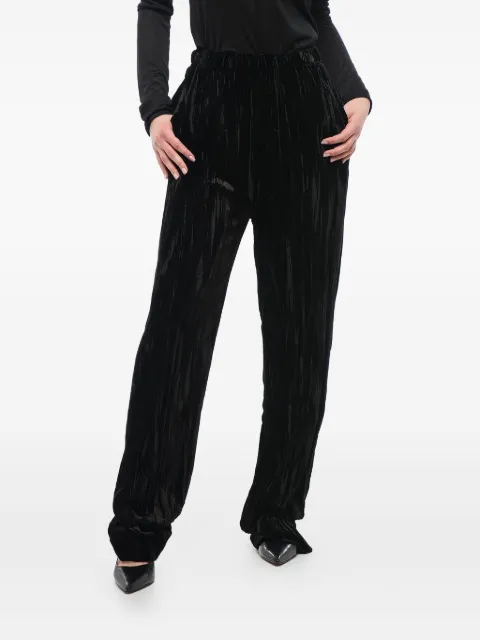 Balenciaga pantalones acampanados de terciopelo