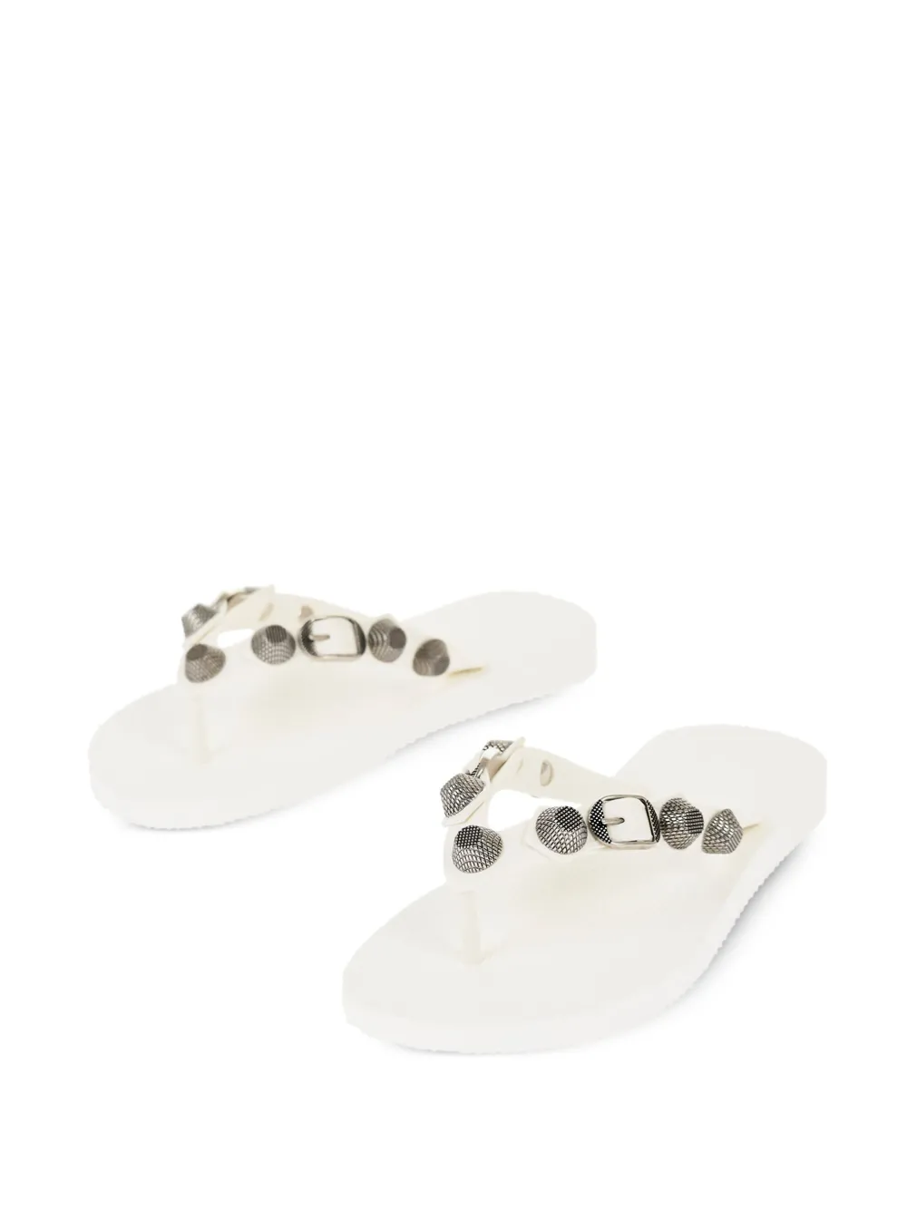 Balenciaga Cagole flip-flops White