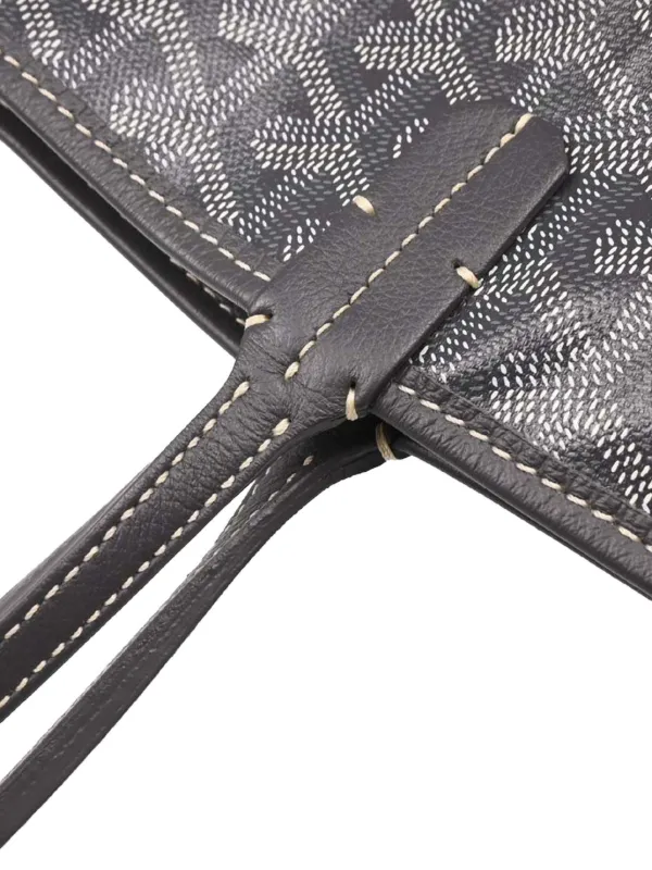 希少品◆入手困難♪【GOYARD】ポシェット コンティ ポーチ gray Goyard Grey Goyardine Canvas And Chevroches Calfskin Anjou