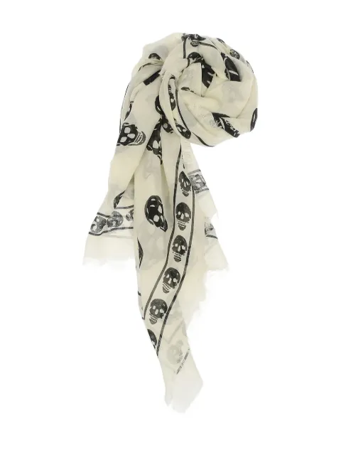 Alexander McQueen skull-print scarf