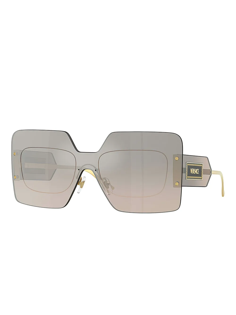 Versace oversize-frame sunglasses - Zwart