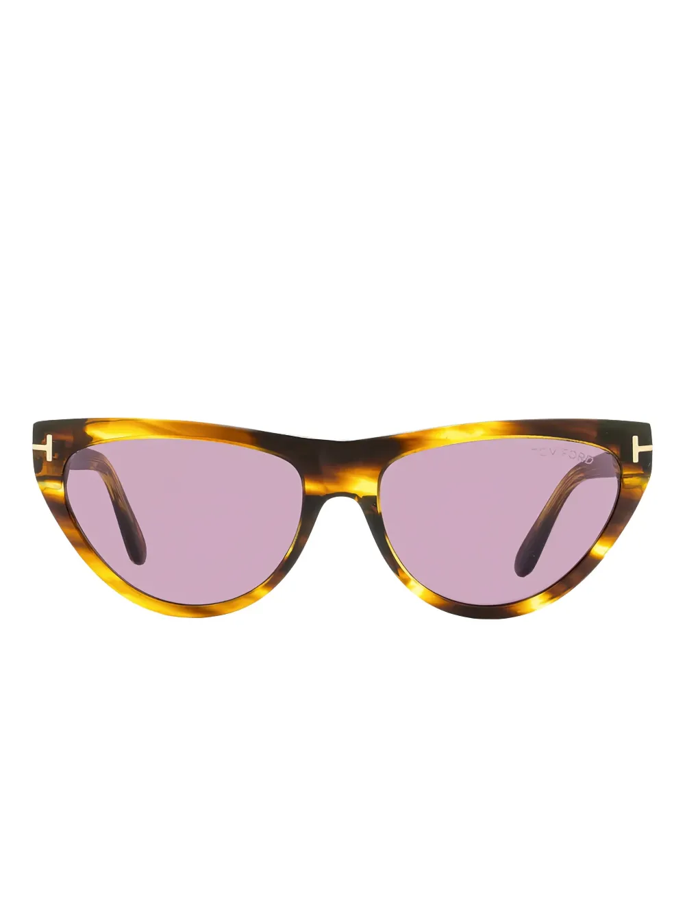 TOM FORD Zonnebril met cat-eye montuur Bruin