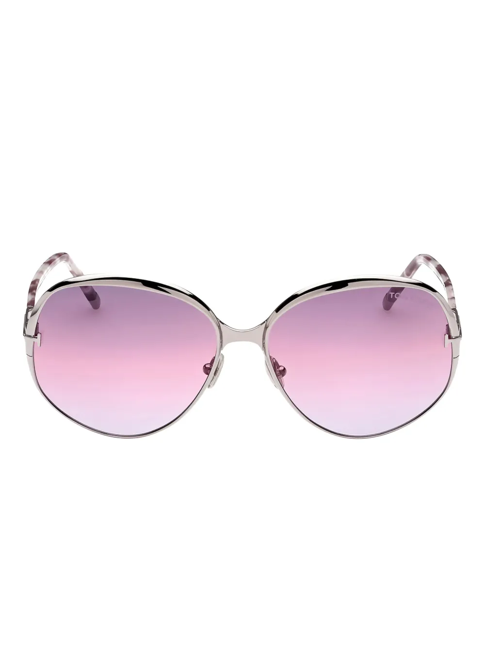 TOM FORD ラウンドフレーム サングラス - シルバートーン TOM FORD ラウンドフレーム サングラス - シルバートーン