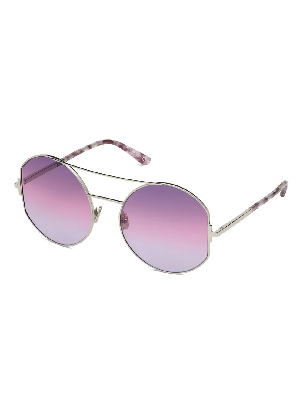 TOM FORD geometric-frame sunglasses - Zilver