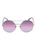 TOM FORD geometric-frame sunglasses - Silver