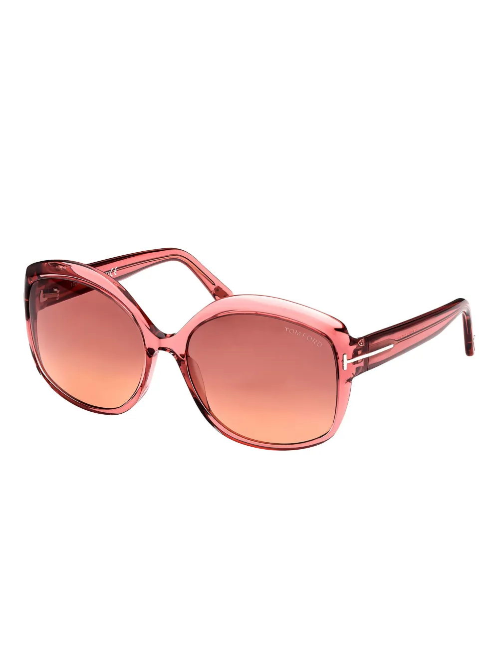 TOM FORD Eyewear Zonnebril met vlinder montuur Roze