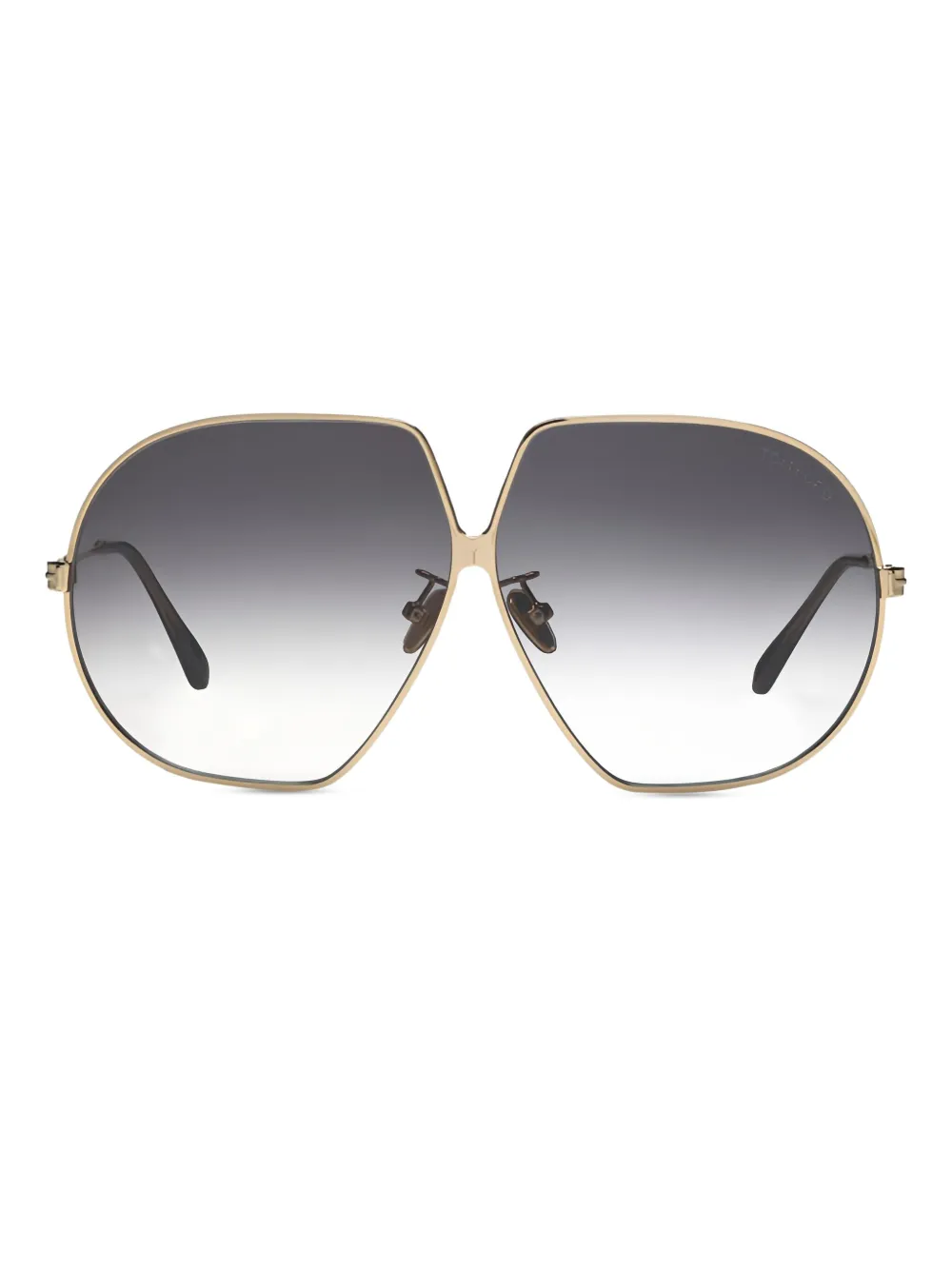 TOM FORD Eyewear Zonnebril met vlinder montuur Goud