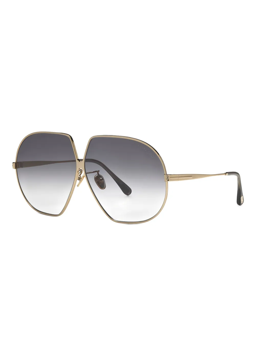 TOM FORD Eyewear Zonnebril met vlinder montuur - Goud