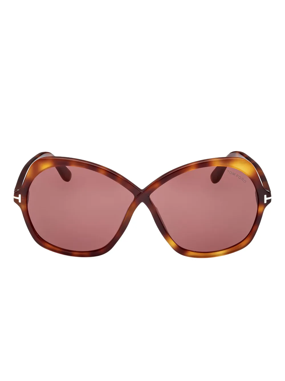 TOM FORD バタフライフレーム サングラス - ブラウン TOM FORD バタフライフレーム サングラス - ブラウン