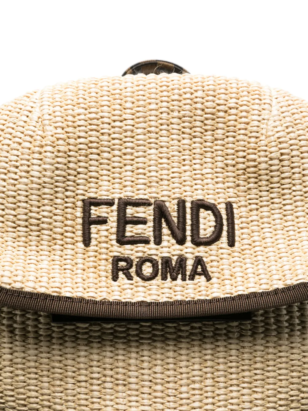 Fendi Kids Rugzak met logo Beige