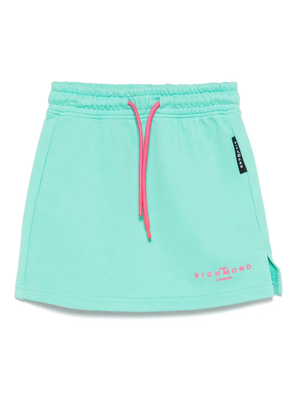 John Richmond Junior Gonna con logo gommato - Verde